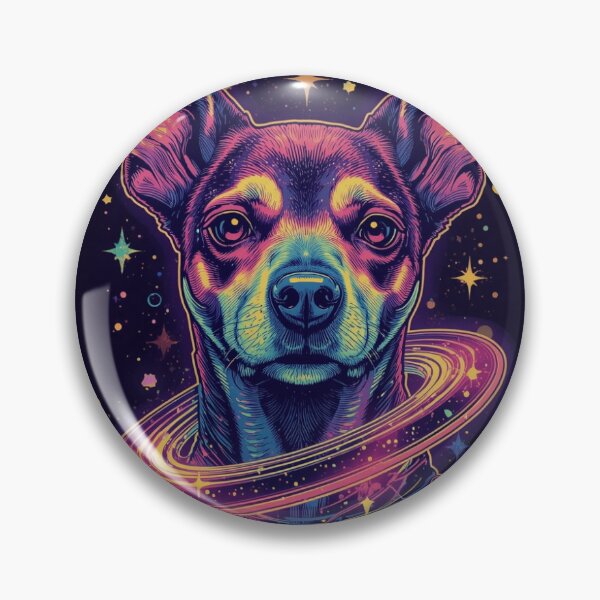 Item preview, Cosmic Space Dog – Neon Galaxy Psychedelic Art designed and sold by Psyhound.