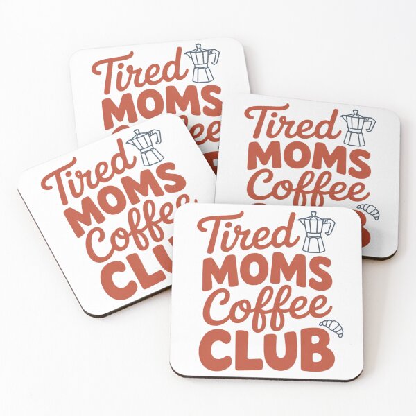 Item preview, Retro Tired Mom Coffee Club 2 Women Mom Life Mothers Day designed and sold by Dabbing Turtle Designs.
