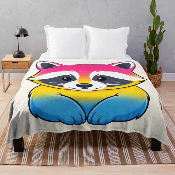 Item preview, Cute Pansexual Raccoon in Pan Pride Colors designed and sold by SweetLilith.