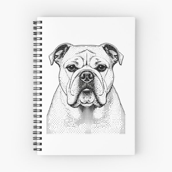 Item preview, bulldog in dots on white designed and sold by TerenceLacey.