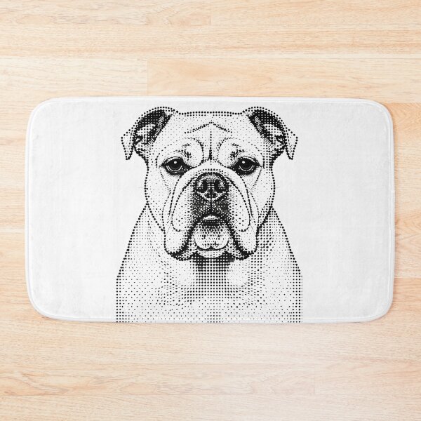 Item preview, bulldog con puntos sobre fondo blanco designed and sold by TerenceLacey.