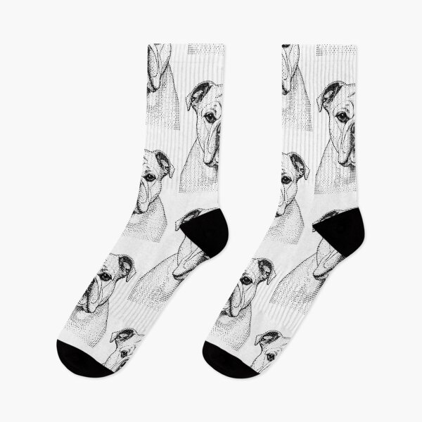 Item preview, bulldog in dots on white designed and sold by TerenceLacey.