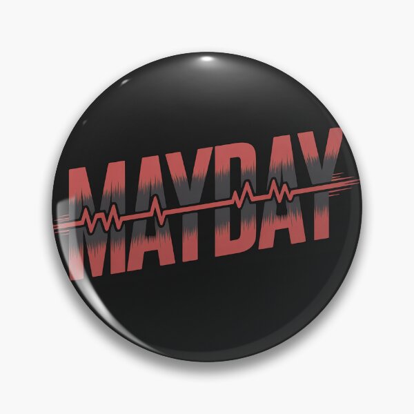 Item preview, Mayday Heartbeat Typography Distressed Rock Aesthetic designed and sold by Meivelle.
