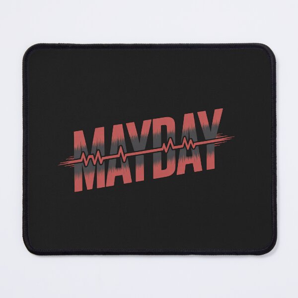 Item preview, Mayday Heartbeat Typography Distressed Rock Aesthetic designed and sold by Meivelle.