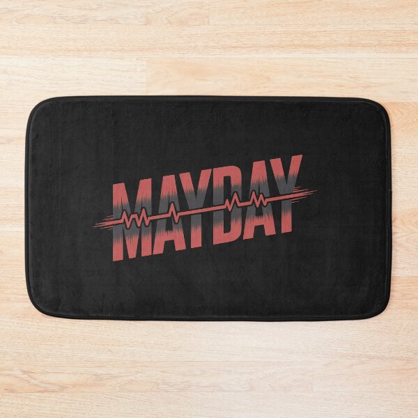 Item preview, Mayday Heartbeat Typography Distressed Rock Aesthetic designed and sold by Meivelle.