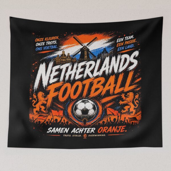 Item preview, Netherlands Football Typography Design | Dutch Soccer Fan Artwork designed and sold by TKOprintdesigns.