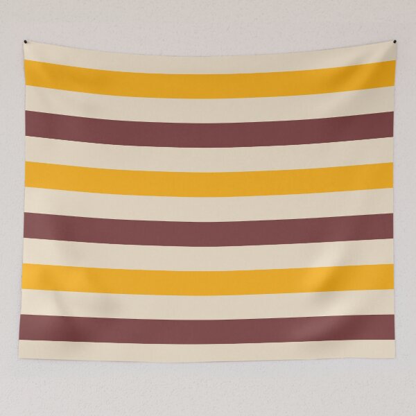 Item preview, Brown Beige and Yellow Horizontal Stripes designed and sold by tonymagnerart.