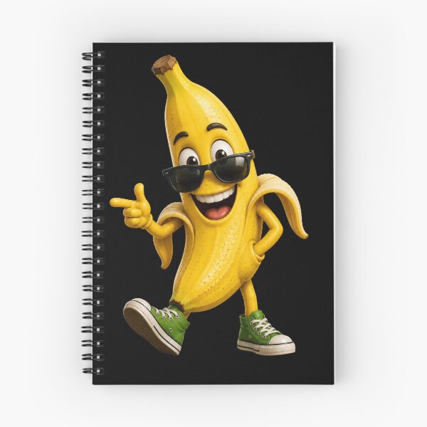 Item preview, Cool Happy Banana Character – Funny Smiling Fruit Cartoon Design designed and sold by MargaretaArt.