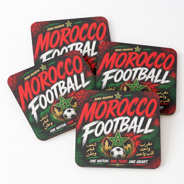 Item preview, Morocco Football Typography Design | National Football Fan Graphic designed and sold by TKOprintdesigns.
