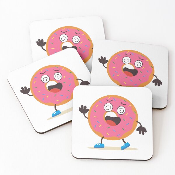 Item preview, Funny Dizzy Cartoon Donut Character designed and sold by BetweenForms.
