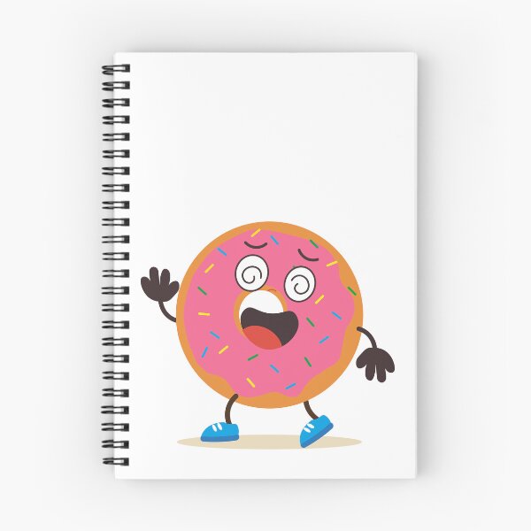 Item preview, Funny Dizzy Cartoon Donut Character designed and sold by BetweenForms.