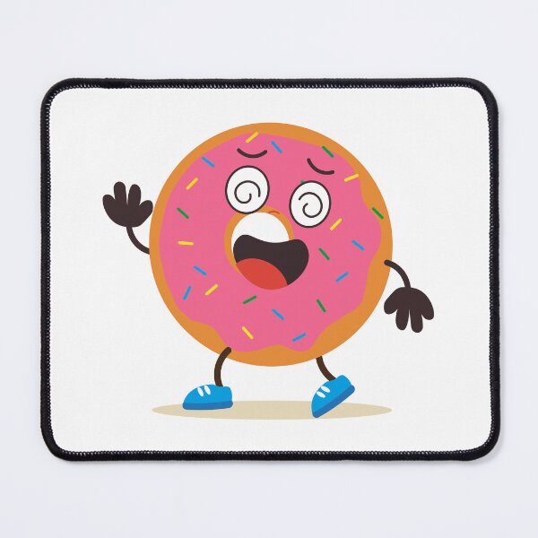 Item preview, Funny Dizzy Cartoon Donut Character designed and sold by BetweenForms.