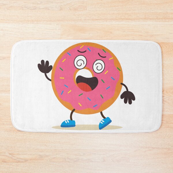 Item preview, Funny Dizzy Cartoon Donut Character designed and sold by BetweenForms.