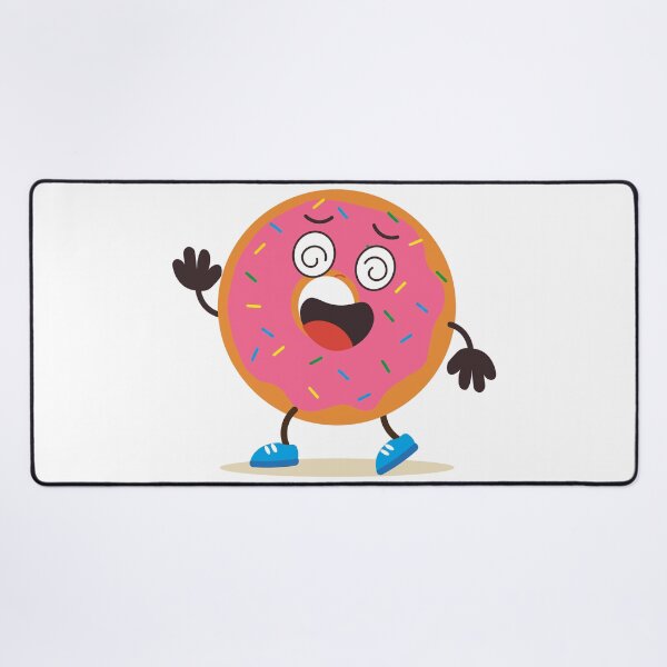 Item preview, Funny Dizzy Cartoon Donut Character designed and sold by BetweenForms.