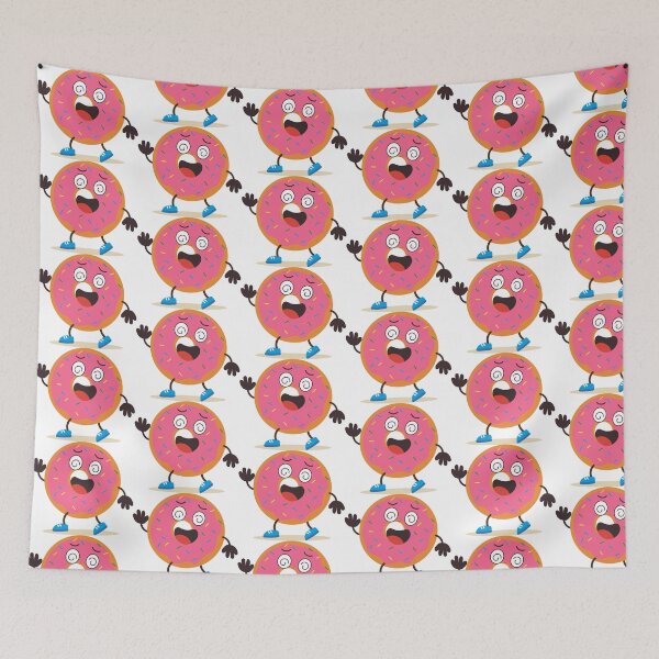Item preview, Funny Dizzy Cartoon Donut Character designed and sold by BetweenForms.