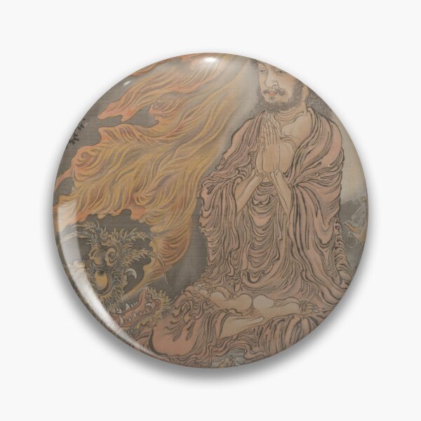 Item preview, Vintage Japanese Artwork - Shakyamuni Conquering the Demons - by Kawanabe Kyosai designed and sold by TheHappyK.