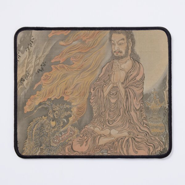 Item preview, Vintage Japanese Artwork - Shakyamuni Conquering the Demons - by Kawanabe Kyosai designed and sold by TheHappyK.