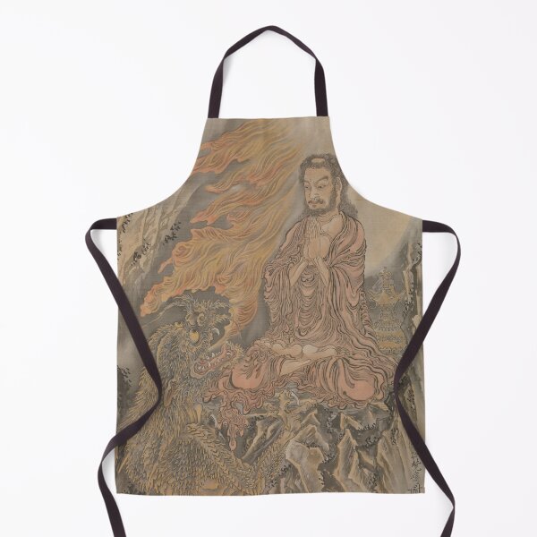 Item preview, Vintage Japanese Artwork - Shakyamuni Conquering the Demons - by Kawanabe Kyosai designed and sold by TheHappyK.