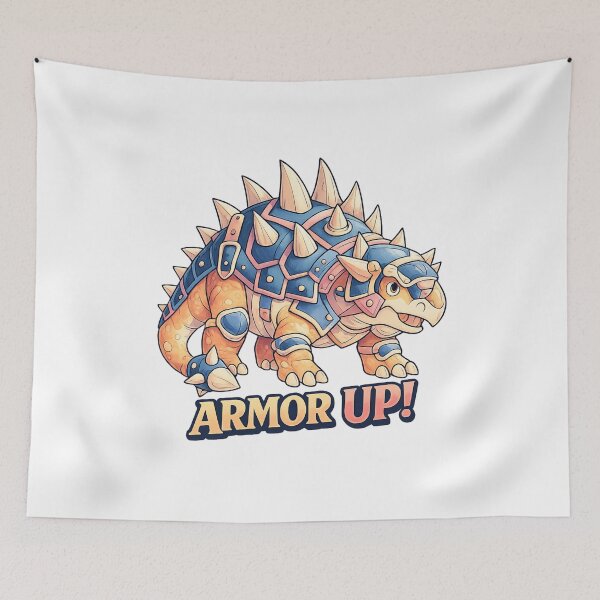 Item preview, Robot Ankylosaurus Mech Dino Armor Tee designed and sold by SoftSproutstu.