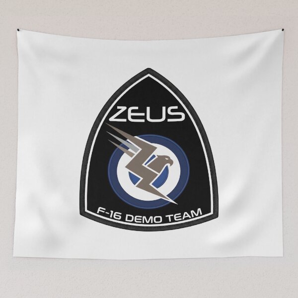 Item preview, Official Patch of the Hellenic Air Force F-16 Demo Team "Zeus" designed and sold by CharlieDesings.