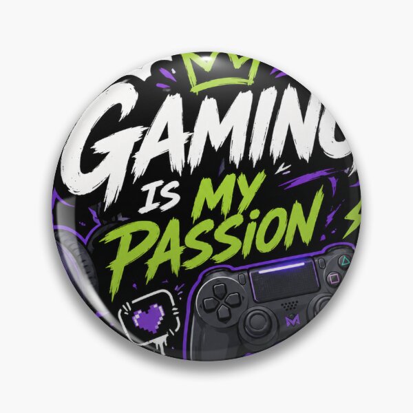 Item preview, Gaming Is My Passion Sticker | Gamer Controller Neon Gaming Decal designed and sold by vncreation.