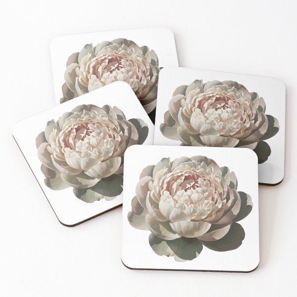 Item preview, Minimalist Single Peony Botanical Painting designed and sold by VelloomStore.