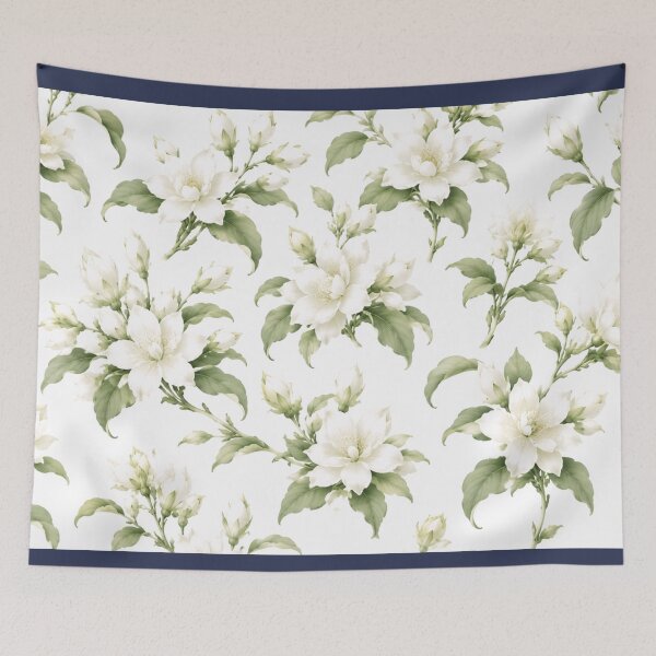 Item preview, WELCOME THAILAND – Thai Jasmine Blossom Ornament | Cute Travel Floral Pattern | Elegant Thai Heritage Design designed and sold by Beeform.
