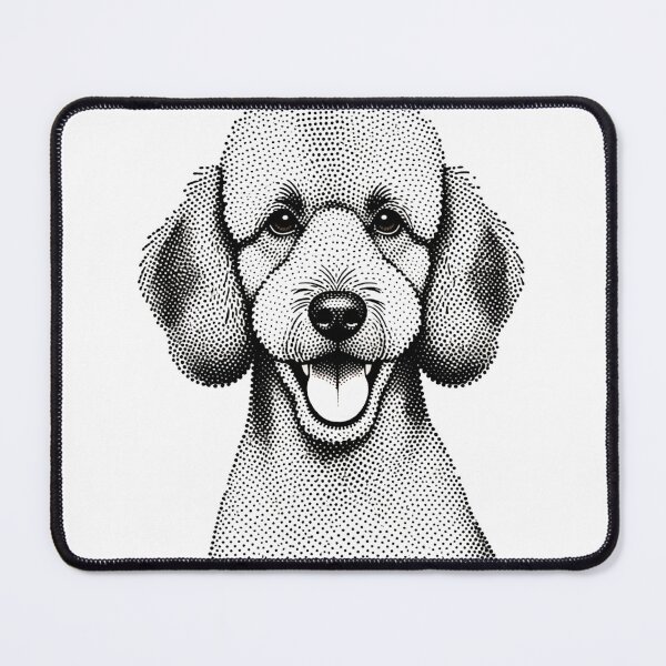 Item preview, Poodle dog in dots on white designed and sold by TerenceLacey.