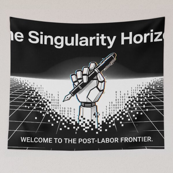Item preview, The Singularity Horizon Welcome To The Post Labor Frontier AI Tech designed and sold by The Mechatronic Lab.