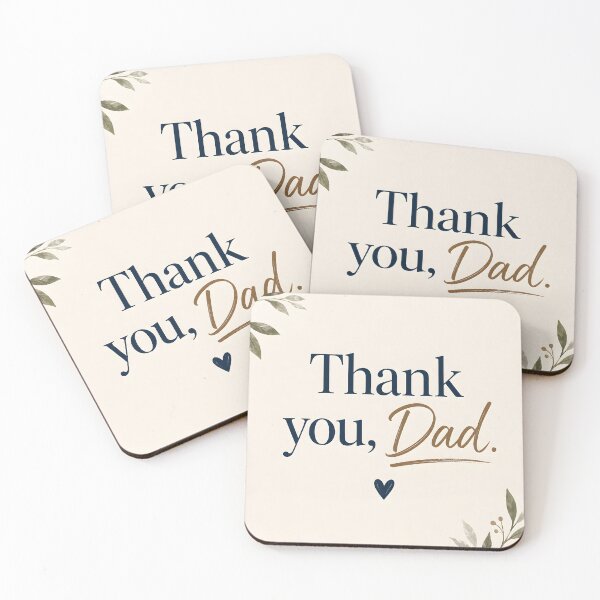 Item preview, Thank You, Dad – Elegant Minimalist Father’s Day Typography Design designed and sold by blankTeeShirt.