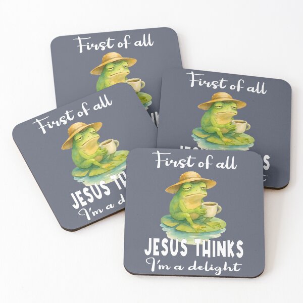 Item preview, First of All Jesus Thinks Im A Delight Frog Coffee Meme  designed and sold by Colorfulman.
