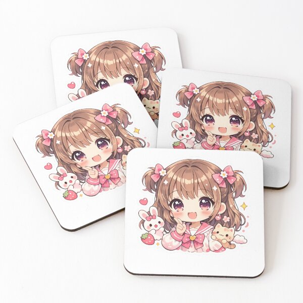 Item preview, Cute Kawaii Anime Girl Sticker designed and sold by PixelMood Stickers.