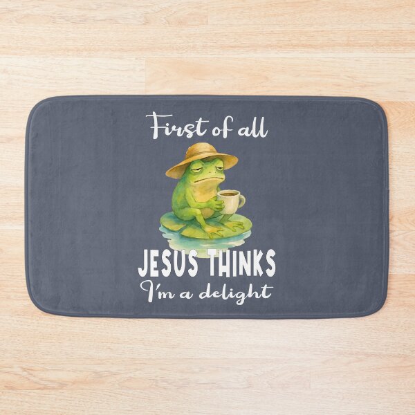 Item preview, First of All Jesus Thinks Im A Delight Frog Coffee Meme  designed and sold by Colorfulman.