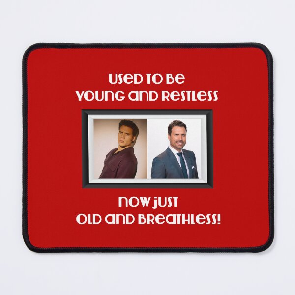 Item preview, Young Restless…Old Breathless (on Red) designed and sold by PawsitiveMum3.