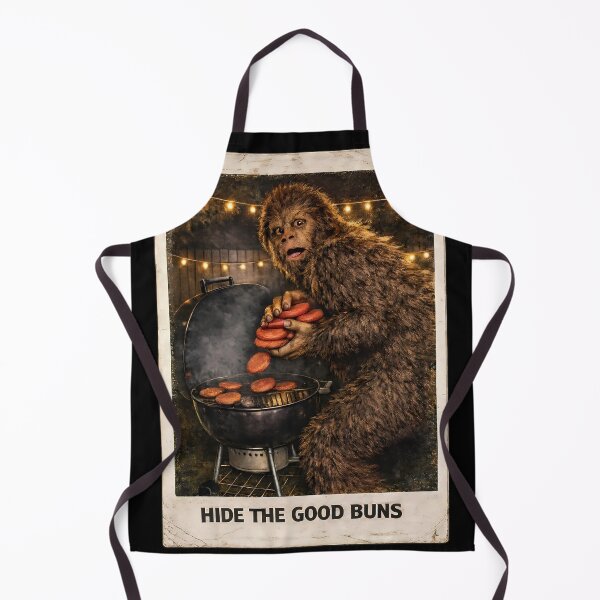 Item preview, Bigfoot BBQ Burger Thief Hide The Good Buns designed and sold by Absurd Cult Co..