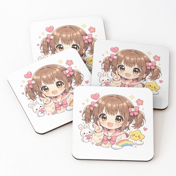 Item preview, Cute Kawaii Anime Girl Sticker designed and sold by PixelMood Stickers.