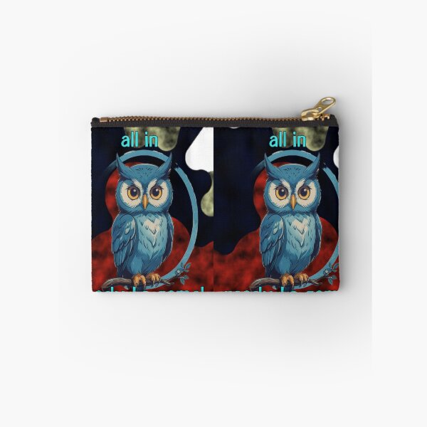 Item preview, All In Ready To Game Funny Blue Owl Mascot designed and sold by Animalloveus.