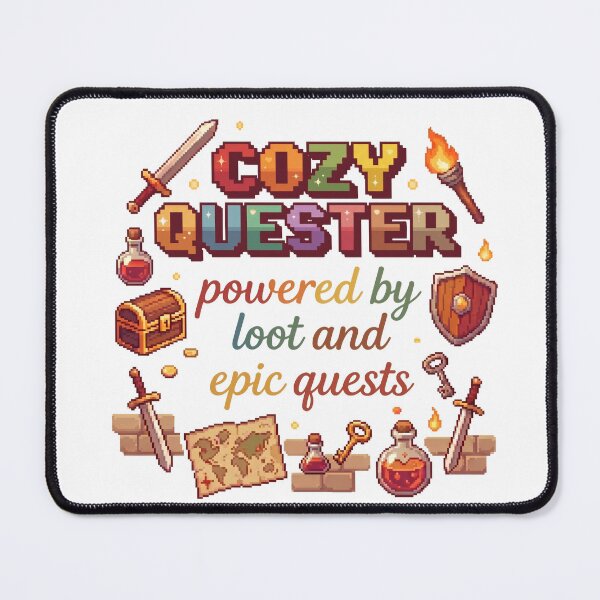 Item preview, Cozy Quester - Cute Gamer Girl T-Shirt designed and sold by LoFizzy.
