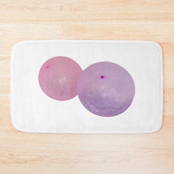 Item preview, Bright pink and purple rubber balloons with a smooth texture, isolated on a clean white background, perfect for party and celebration design concepts. designed and sold by pipikijung.
