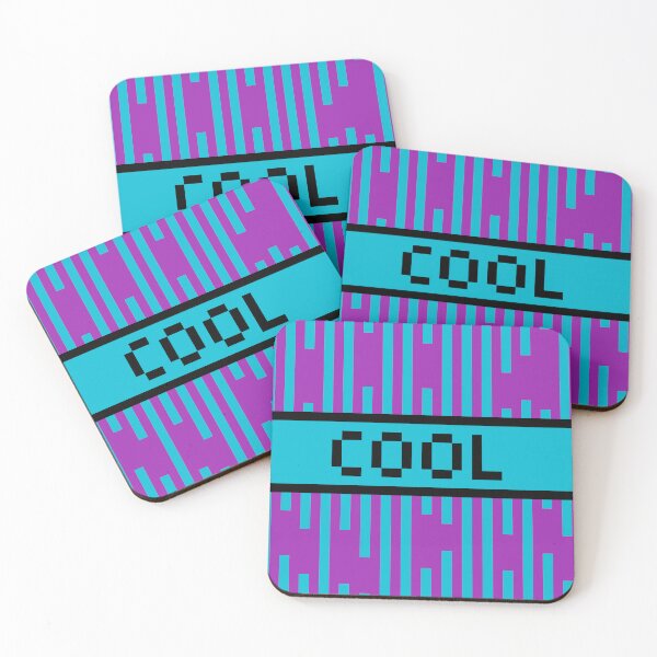 Item preview, COOL — Pixel Art Word | Retro 8-Bit Two-Tone Typography designed and sold by Mouremandier.