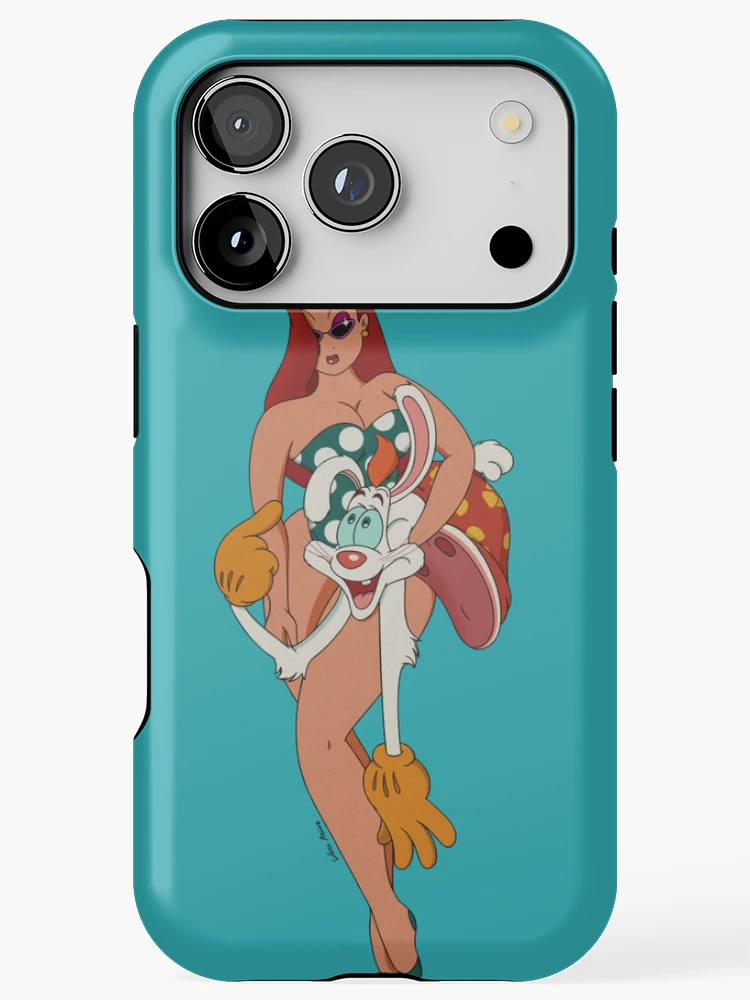 Thumbnail 1 of 4, iPhone Case, Jessica Rabbit and Roger Rabbit designed and sold by Cinema Surfer.
