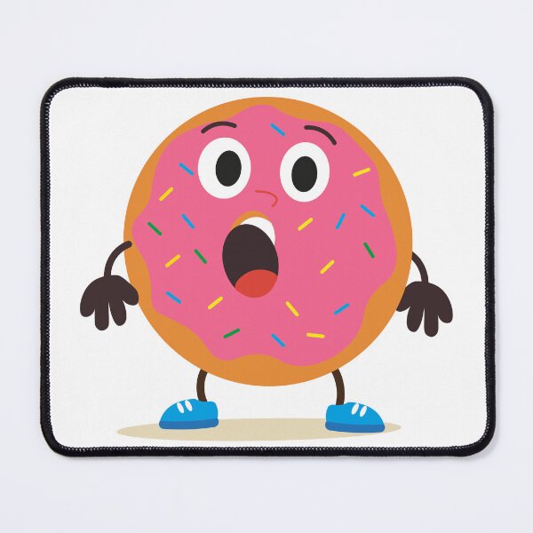 Item preview, Surprised Pink Donut Frosted designed and sold by BetweenForms.