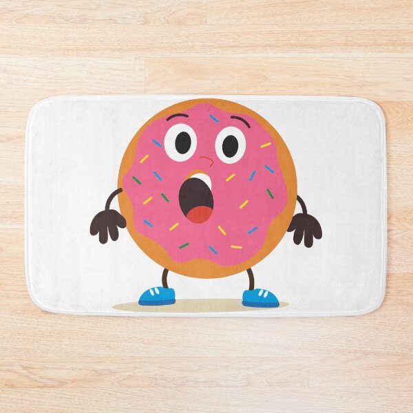 Item preview, Surprised Pink Donut  Frosted  designed and sold by BetweenForms.