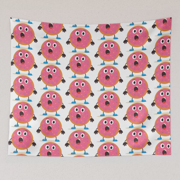 Item preview, Surprised Pink Donut  Frosted  designed and sold by BetweenForms.