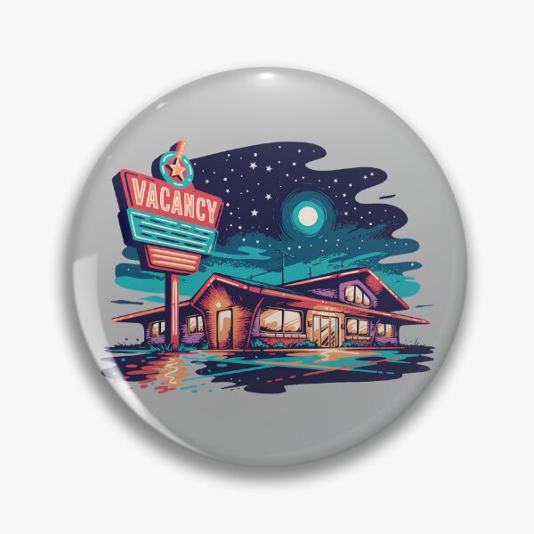 Item preview, Retro Motel Vacancy Neon Sign – Vintage Roadside Americana Nightscape designed and sold by ArcticFoxStudio.