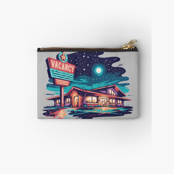 Item preview, Retro Motel Vacancy Neon Sign – Vintage Roadside Americana Nightscape designed and sold by ArcticFoxStudio.