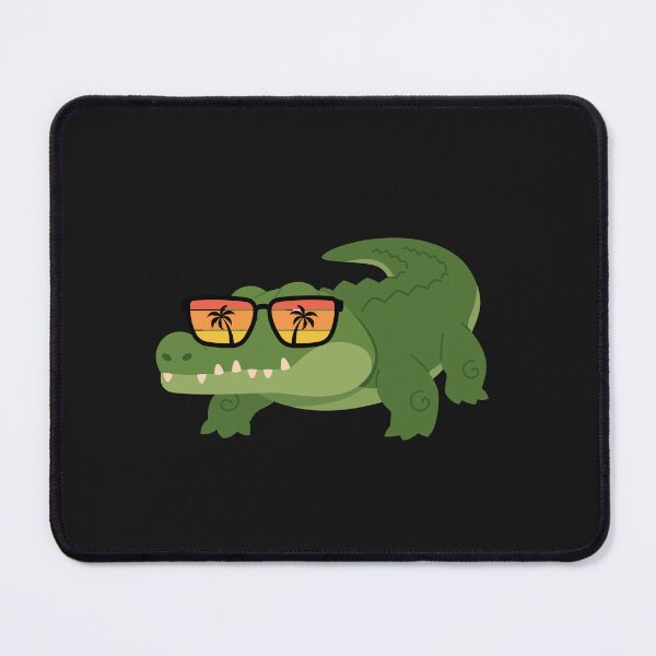 Item preview, Crocodile With Palm Sunglasses Art designed and sold by ChooseAndPrint.