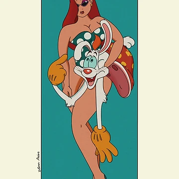 Artwork thumbnail, Jessica Rabbit and Roger Rabbit by Cinema Surfer