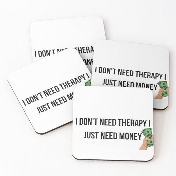 Item preview, I Don't Need Therapy I Just Need Money T-Shirt - Funny Financial Humor designed and sold by Malented.
