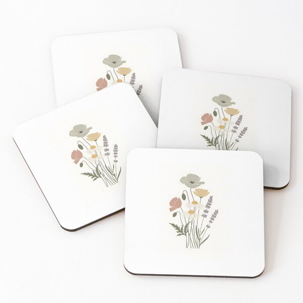 Item preview, Modern Wildflower Minimal Botanical Print designed and sold by VelloomStore.